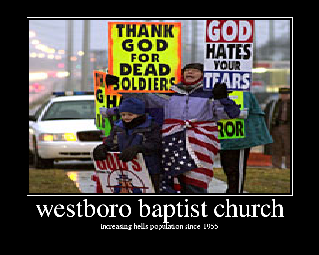 westboro baptist church. Westboro Baptist Church, Lady